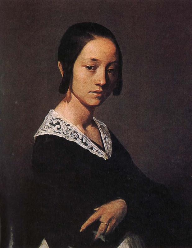 Jean Francois Millet Portrait of Fierden oil painting image